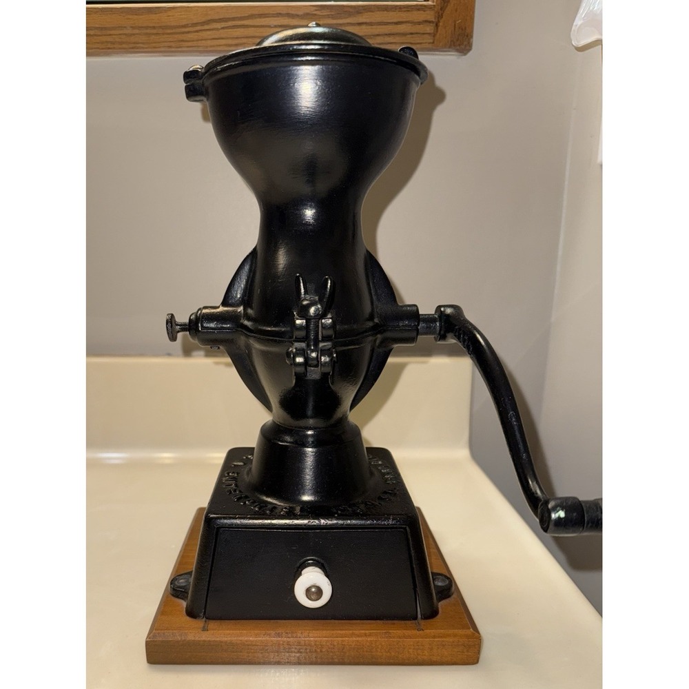 Antique Iron Enterprise MFG Co. Philadelphia No. 1 Coffee Grinder Working Cond.
